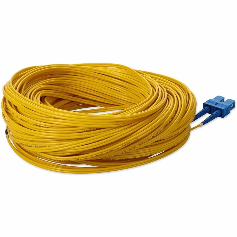 AddOn 39m SC to SC Yellow OS2 Duplex OFNR (Riser-Rated) SMF Fiber Patch Cable - Thumbnail 5