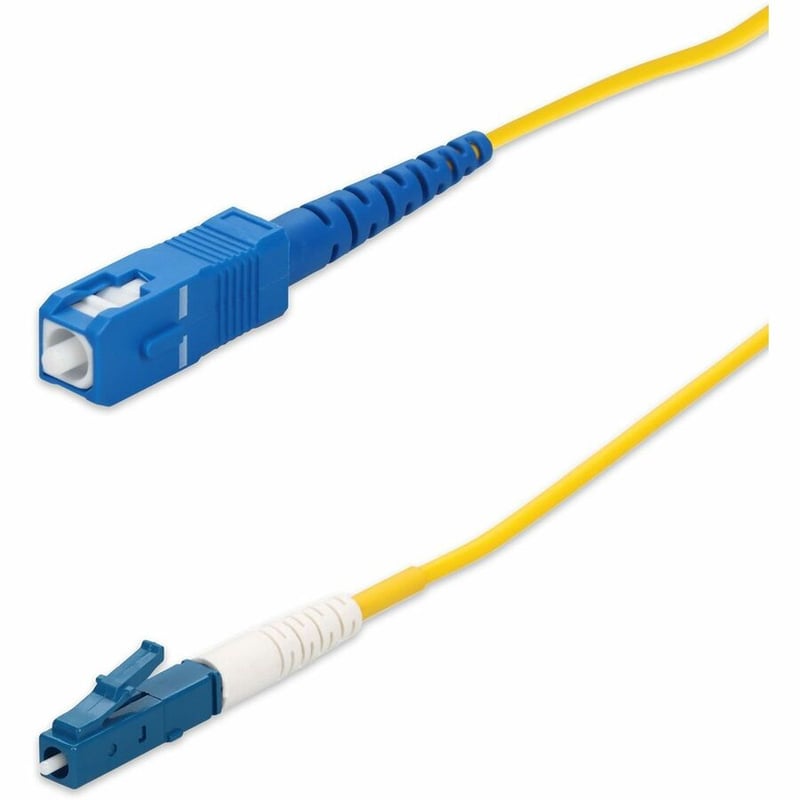 AddOn 3m LC (Male) to SC (Male) Yellow OS2 Simplex Fiber OFNR (Riser-Rated) Patch Cable - Thumbnail 2