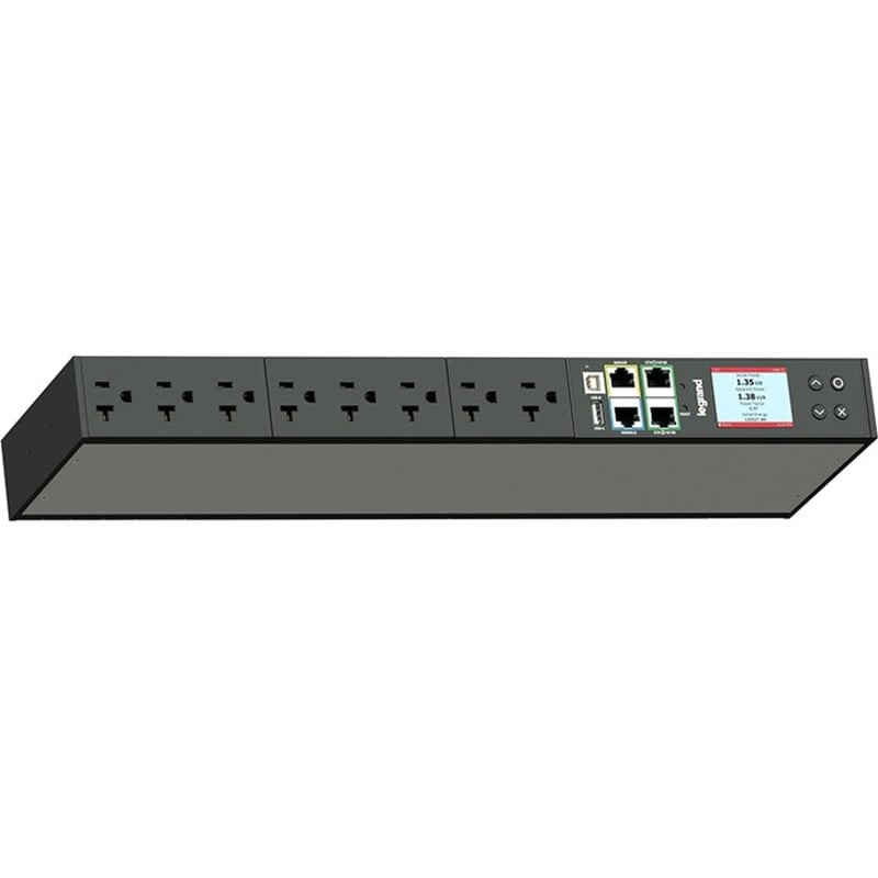 Legrand Rack PDU, Network Metered, 1U, 16A, 120V, (8) 5-20R, L5-20P Cord - Thumbnail 2