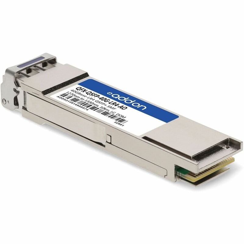 AddOn Juniper Networks® QFX-QSFP-40G-LR4 Compatible TAA 40GBase-LR4 QSFP+ Transceiver (SMF, 1270nm to 1330nm, 10km, LC, DOM) - Thumbnail 3