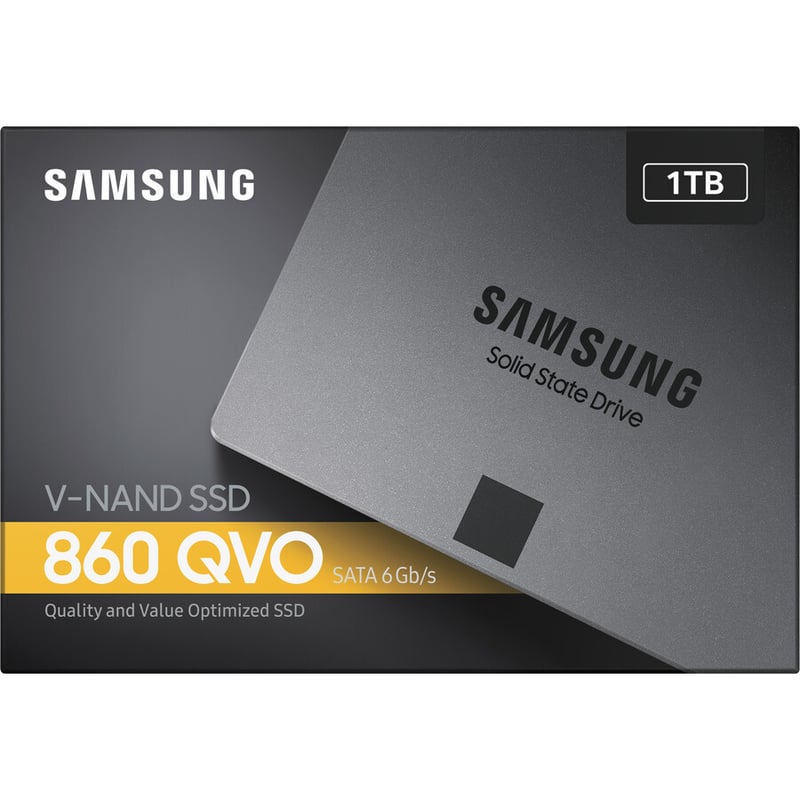 Samsung 860 QVO MZ-76Q1T0B/AM 1 TB Solid State Drive - 2.5" Internal - SATA (SATA/600)