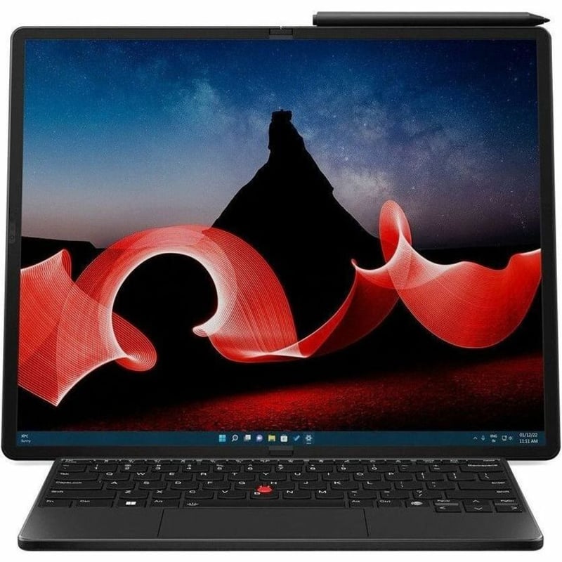 Lenovo ThinkPad X1 Fold Gen 1 21ES001WUS 16.3" Touchscreen Detachable 2 in 1 Notebook - 2560 x 2024 - Intel Core i5 12th Gen i5-1230U Deca-core (10 Core) 1 GHz - Intel Evo Platform - 16 GB Total RAM - 16 GB On-board Memory - 512 - Thumbnail 1