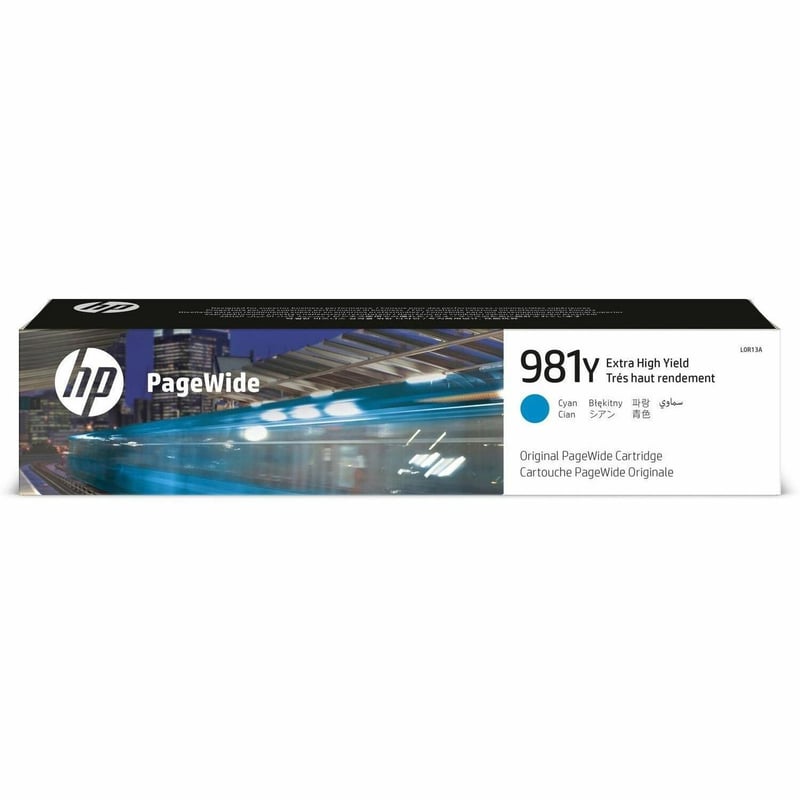 HP 981Y (L0R13A) Original Extra High Yield Page Wide Ink Cartridge - Cyan - 1 Each - Thumbnail 1