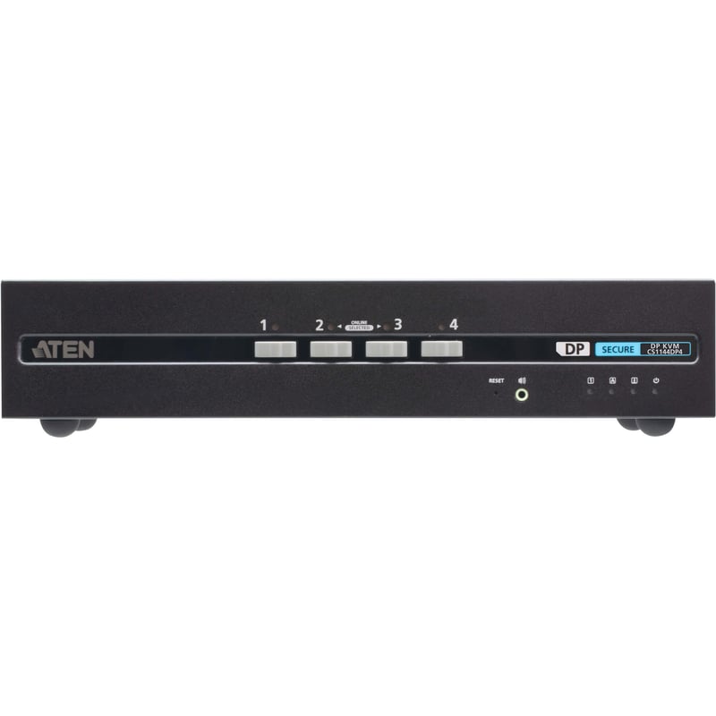 ATEN 4-Port USB DisplayPort Dual Display Secure KVM Switch (PSD PP v4.0 Compliant) - Thumbnail 1