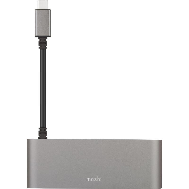Moshi USB-C Multimedia Adapter, HDMI 4K up to 30 Hz, USB-A x2, SD Card Reader, Aluminum Casings, Works with MacBook, MacBook Air, MacBook Pro, Surface - Thumbnail 3