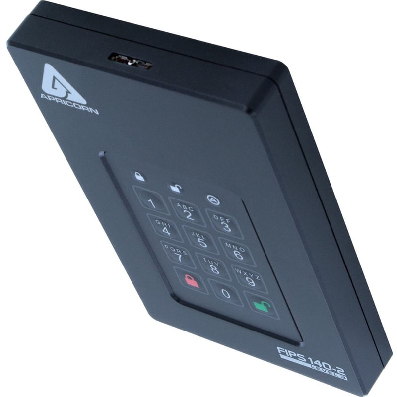 Apricorn Aegis Fortress L3 20 TB Portable Rugged Solid State Drive - External - TAA Compliant - Thumbnail 3
