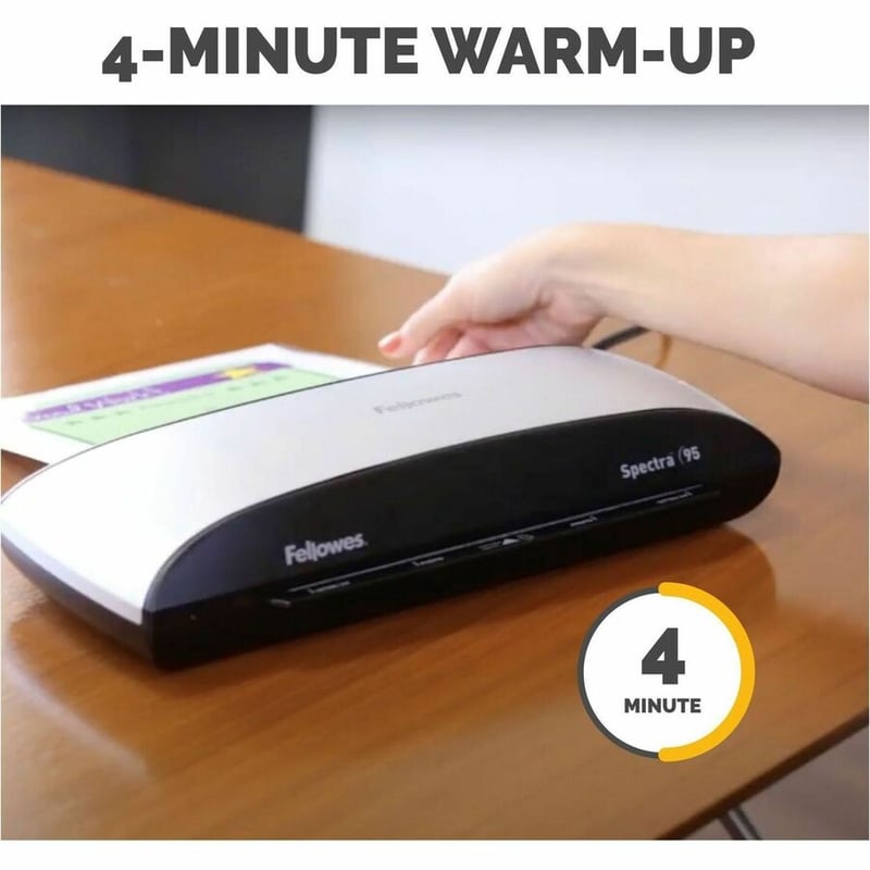 Fellowes Spectra 95 Thermal Laminator for Home or Home Office Use with 10 Pouch Starter Kit - Thumbnail 2