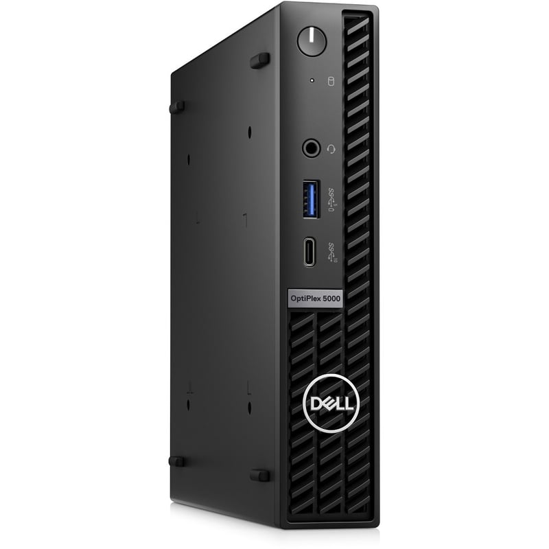 Dell OptiPlex 5000 Desktop Computer - Intel Core i5 12th Gen i5-12500T Hexa-core (6 Core) 2 GHz - 16 GB RAM DDR4 SDRAM - 256 GB M.2 PCI Express NVMe 3.0 x4 SSD - Micro PC - Black