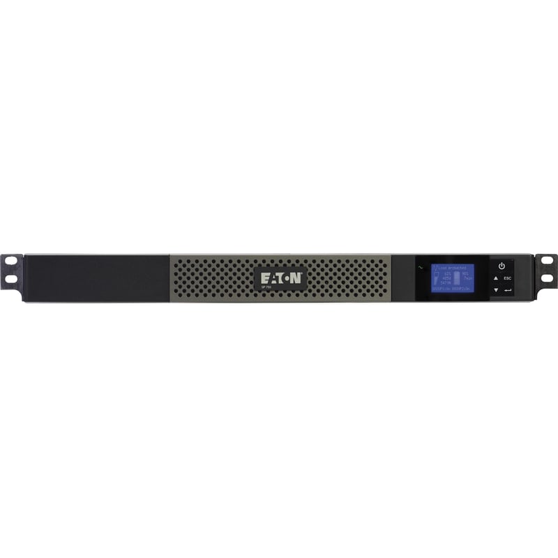 Eaton 5P UPS 750VA 600W 120V Line-Interactive UPS, 5-15P, 5x 5-15R Outlets, True Sine Wave, Cybersecure Network Card Option, 1U