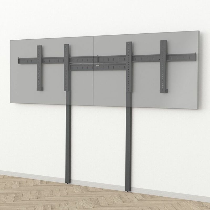 Heckler Design Mounting Rail Kit for Display, Wall Mount - Black Gray - Thumbnail 2
