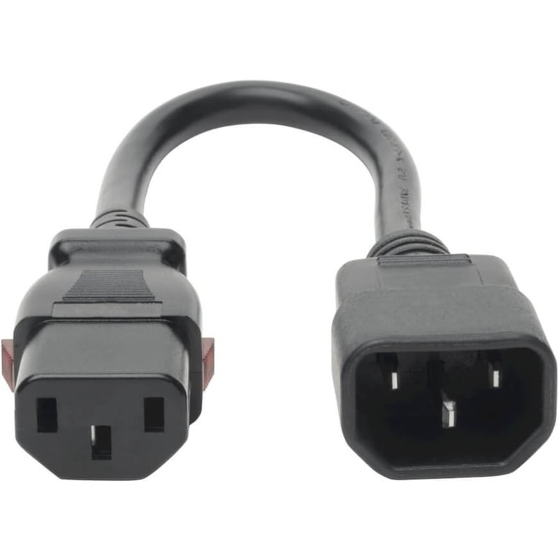Eaton Tripp Lite Series Power Extension Cord, Locking C13 to C14 PDU Style - 10A, 250V, 18 AWG, 1 ft. (0.31 m) - Thumbnail 3
