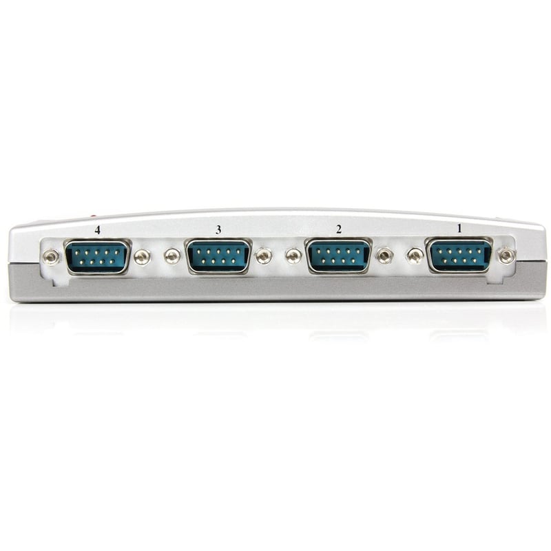 StarTech.com USB to Serial Adapter Hub " 4 Port " Bus Powered " DB9 (9-pin) " USB Serial " FTDI USB to Serial Adapter - Thumbnail 2
