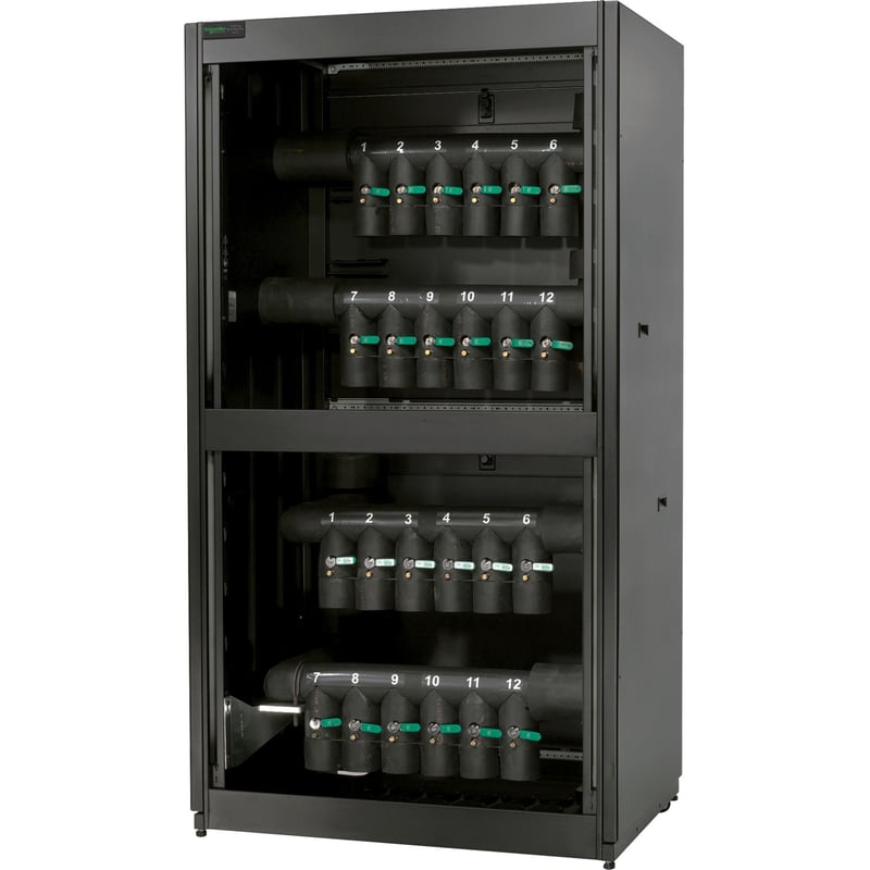 Schneider Electric Cooling Distribution Unit 12 Circuit, Bottom/Top Mains, Top Distribution Piping - Thumbnail 1