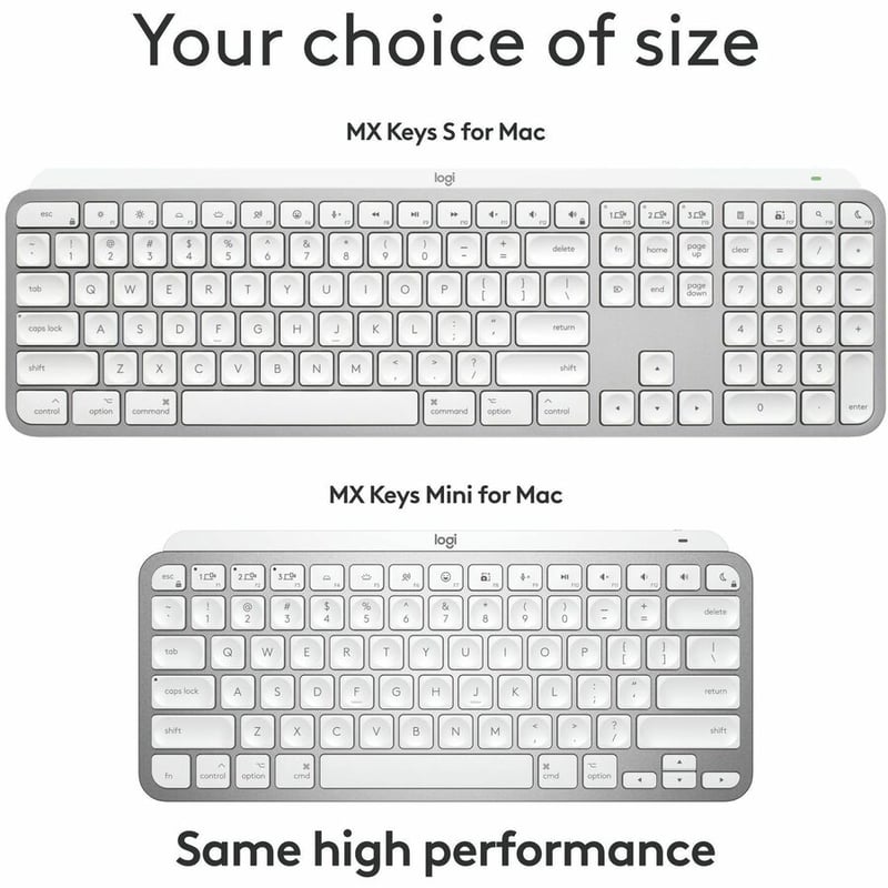 MX KEYS S FOR MAC PALE GREY - Thumbnail 4