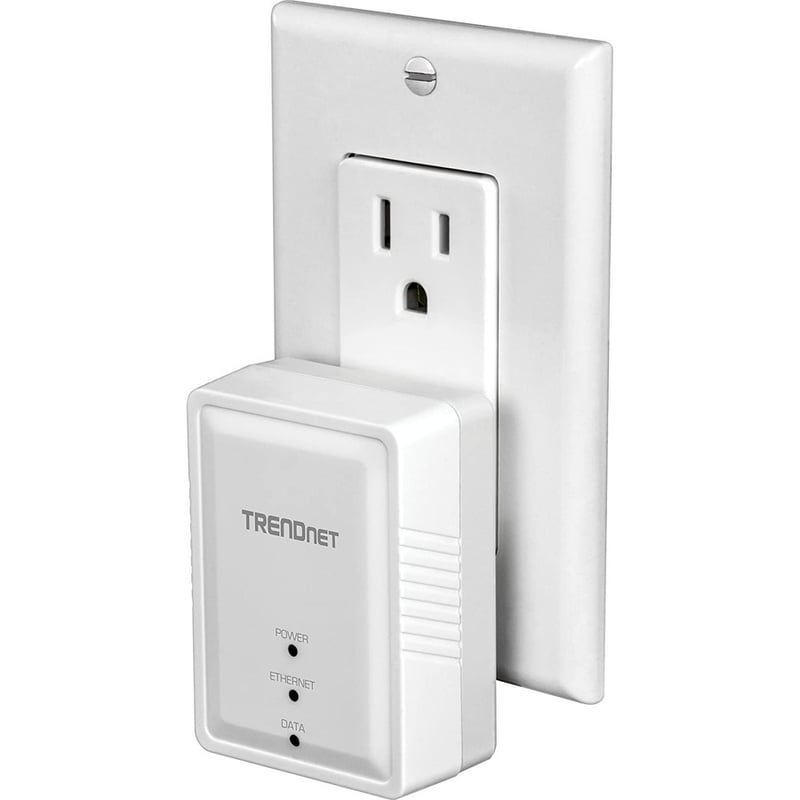 TRENDnet Powerline 500 AV Nano Adapter Kit, Includes 2 x TPL-406E Adapters, Cross Compatible With Powerline 600-500-200, Windows 10, 8.1, 8, 7, Vista, XP, Plug & Play Install, White, TPL-406E2K - Thumbnail 3