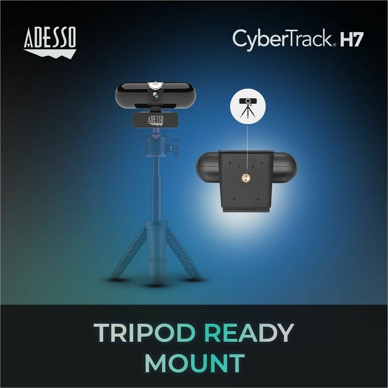 Adesso CyberTrack CyberTrack H7 Webcam - 4 Megapixel - 30 fps - USB 2.0 - TAA Compliant - Thumbnail 4