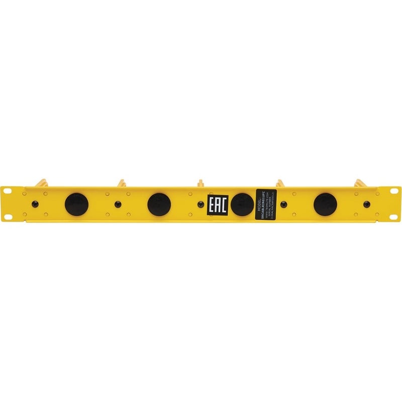 Tripp Lite by Eaton Horizontal Cable Manager Flexible Rings Yellow 1U Rackmount - Thumbnail 2