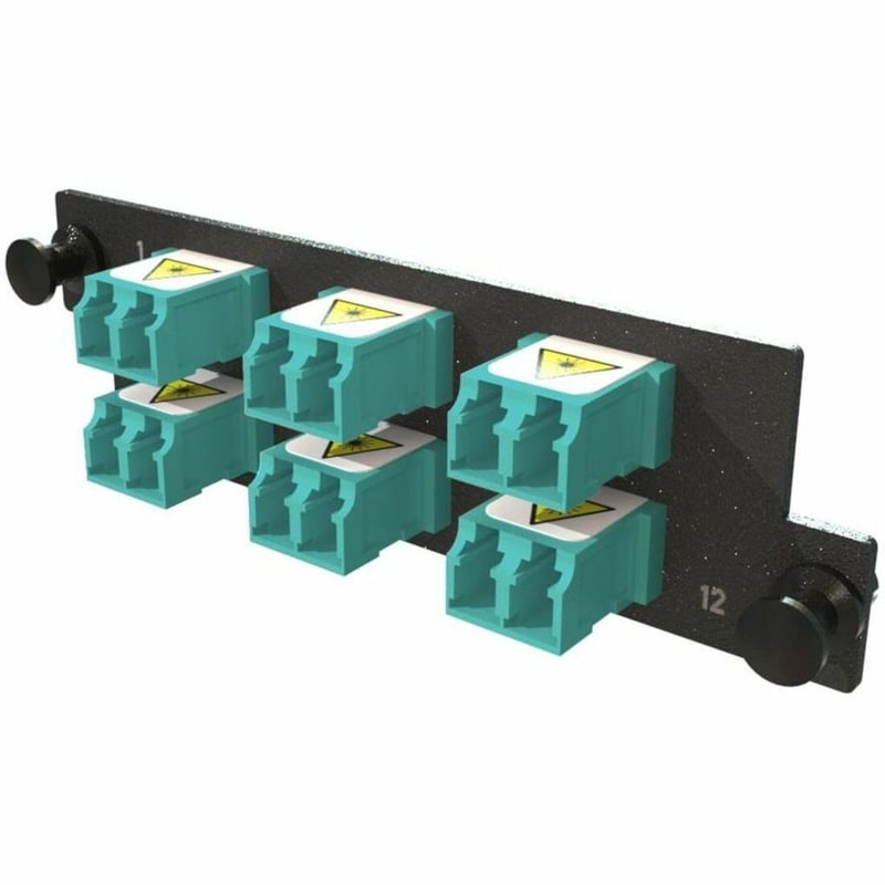 ADPT PANEL HDFP 6 KEYED LC DX 12F AQUA MOQ 1