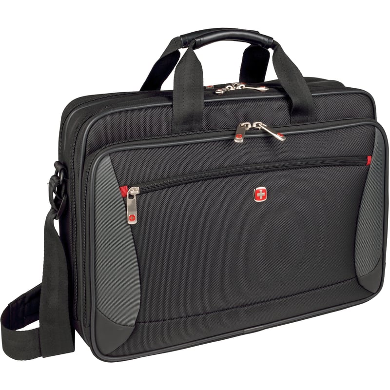 SwissGear Mainframe 64038010 Carrying Case (Briefcase) for 10" to 16" Notebook - Black - Thumbnail 1