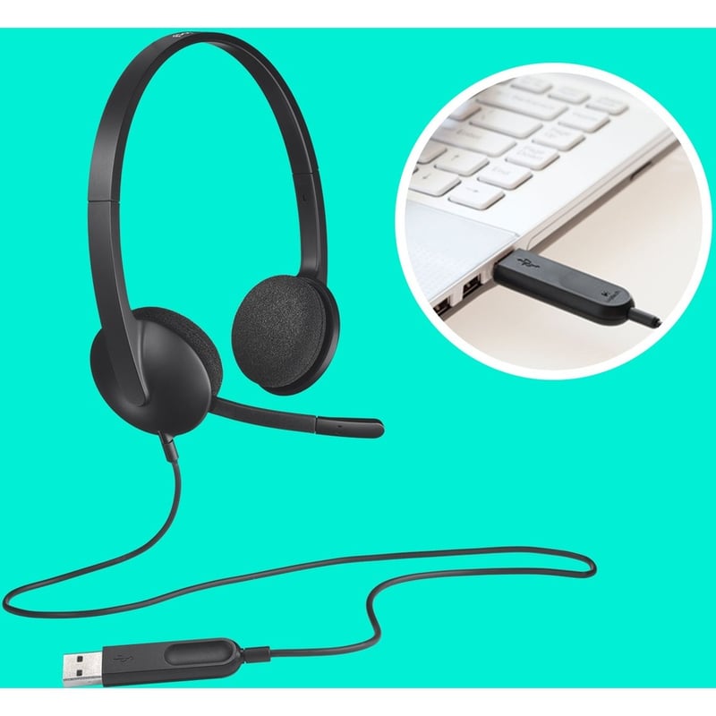 Logitech USB Headset H340 - Thumbnail 4