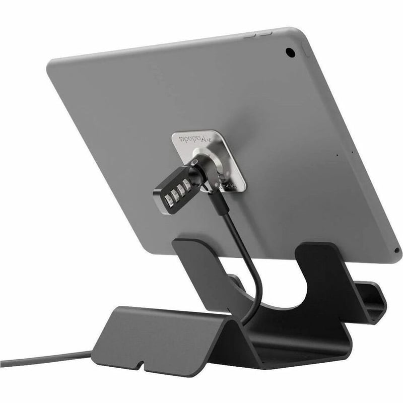 UNIVERSAL TABLET LOCK WITH KEYED DUAL HEAD CABLE LOCK BLACK - Thumbnail 3