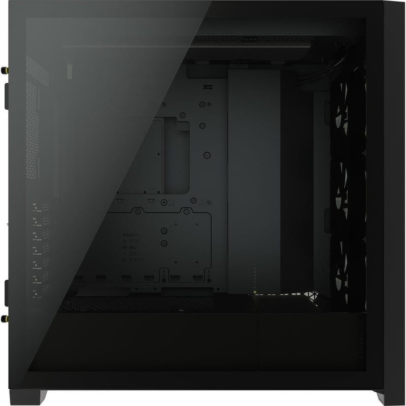 Corsair iCUE 5000X RGB Tempered Glass Mid-Tower ATX PC Smart Case - Black