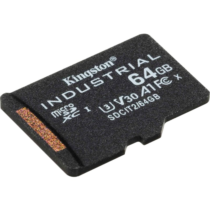 Kingston Industrial SDCIT2 64 GB Class 10/UHS-I (U3) V30 microSDXC - Thumbnail 1