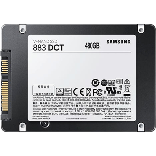 Samsung 883 DCT MZ-7LH480NE 480 GB Solid State Drive - 2.5" Internal - SATA (SATA/600) - Thumbnail 5