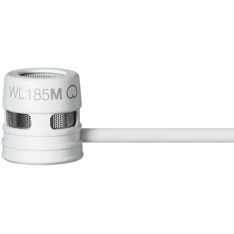 Shure WL185m Wired Condenser, Dynamic Microphone for Wireless Transmitter, Transportation - White - Thumbnail 2
