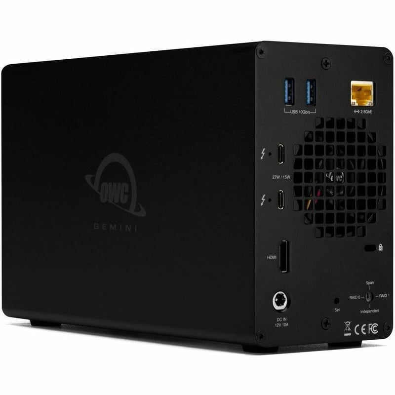 OWC GEMINI 8TB THUNDERBOLT 40GB/S DOCK AND DUAL-DRIVE RAID STORAGE SOLUTION - UP - Thumbnail 4