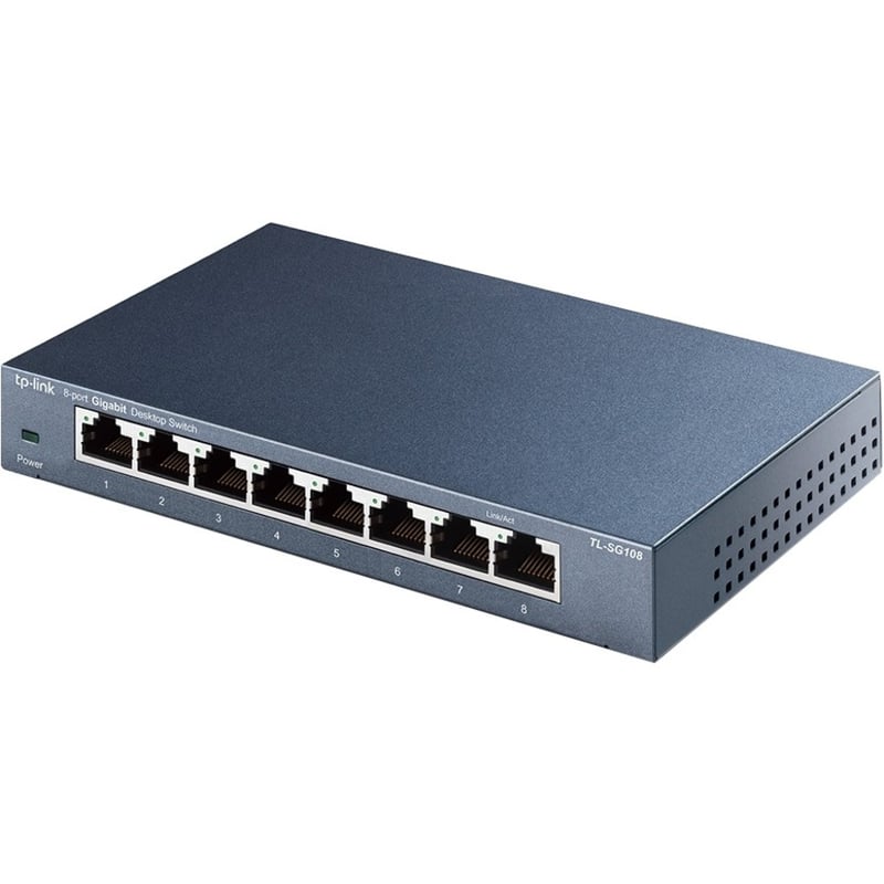 TP-LINK TL-SG108 - 8 Port Gigabit Unmanaged Ethernet Network Switch - Thumbnail 2