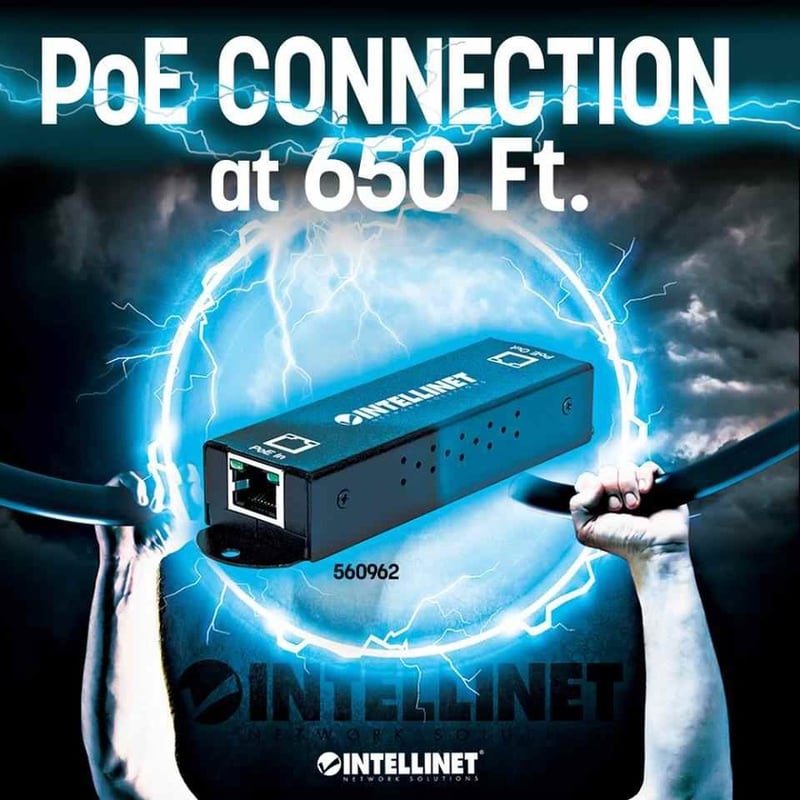 INTELLINET 1-PORT GIGABIT HIGH-POWER POE+ EXTENDER REPEATER, IEEE 802.3AT/AF POW - Thumbnail 3