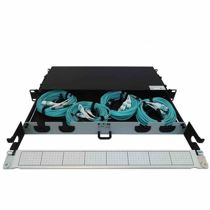Eaton Tripp Lite Series Preloaded Fiber Panel, 1U - 4x (12F MTP/MPO-PC to 4x LC Duplex F/M) 8F Trunk Cables, OM4 Multimode, 10 m (32.8 ft.) - Thumbnail 4