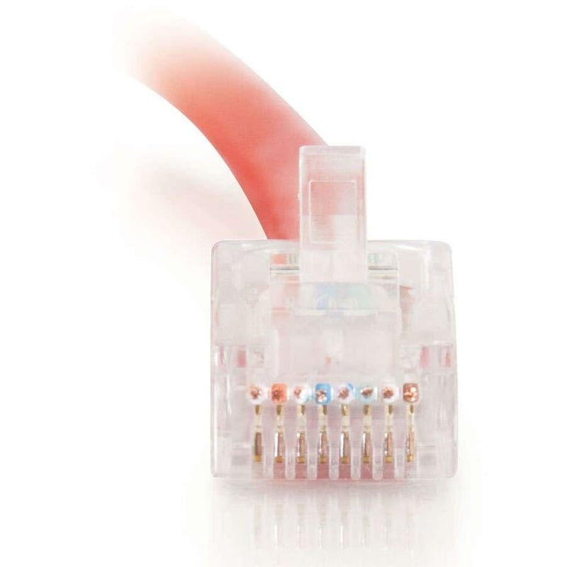 C2G-10ft Cat5e Non-Booted Crossover Unshielded (UTP) Network Patch Cable - Red - Thumbnail 3