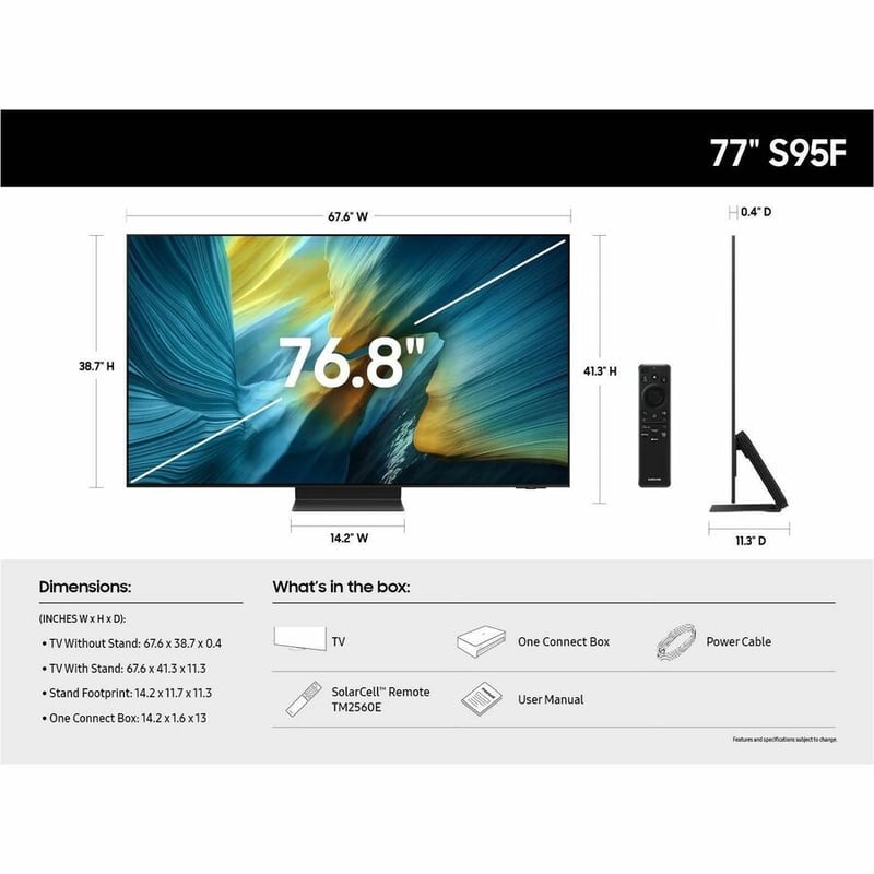 2025 77IN S95F OLED 4K TV S95F SERIES OLED - Thumbnail 2