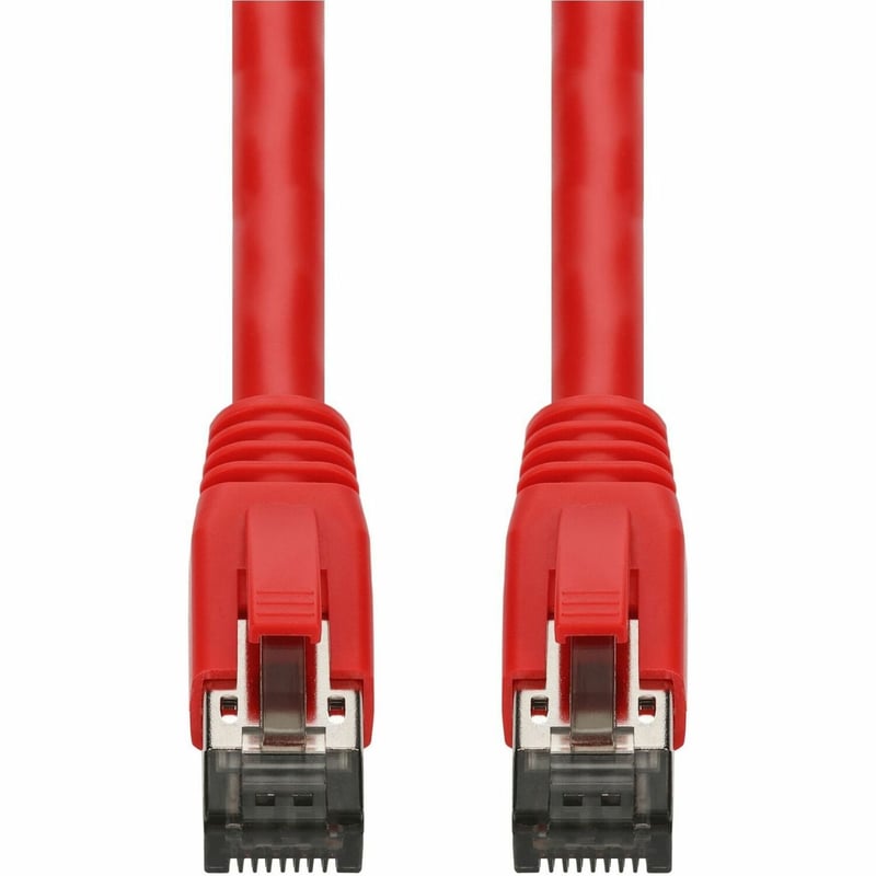 AddOn 15ft Red CAT 8 Shielded (S/FTP) PVC Ethernet Cable Snagless Easy Boot RJ-45 M/M - Thumbnail 1