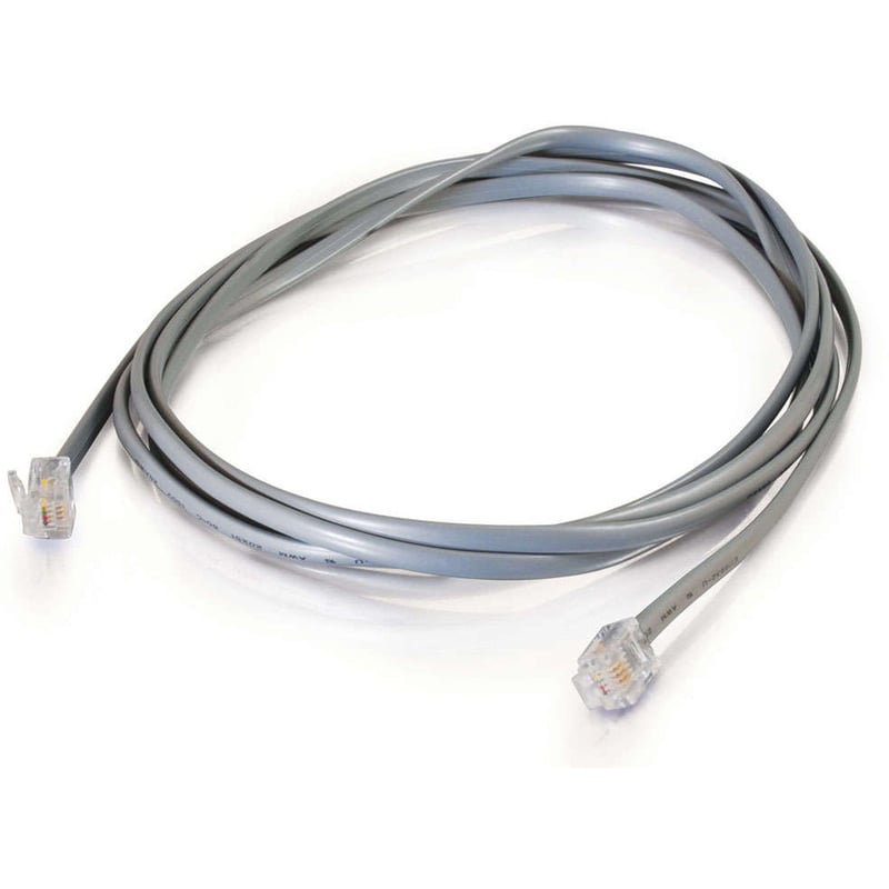 C2G 14ft RJ11 Modular Telephone Cable - Thumbnail 2