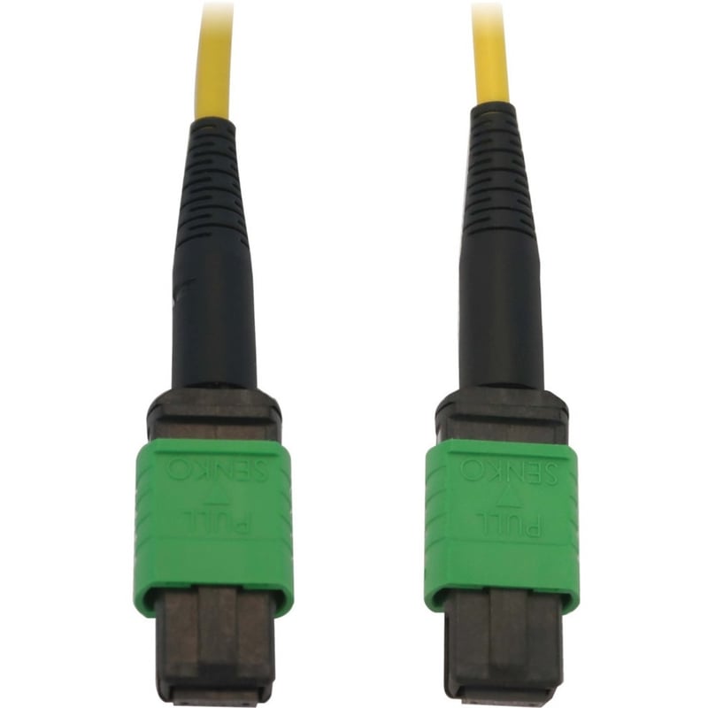 Tripp Lite by Eaton 40/100G Singlemode 9/125 OS2 Fiber Optic Cable (12F MTP/MPO-APC F/F) LSZH Yellow 5 m (16.4 ft.) - Thumbnail 1