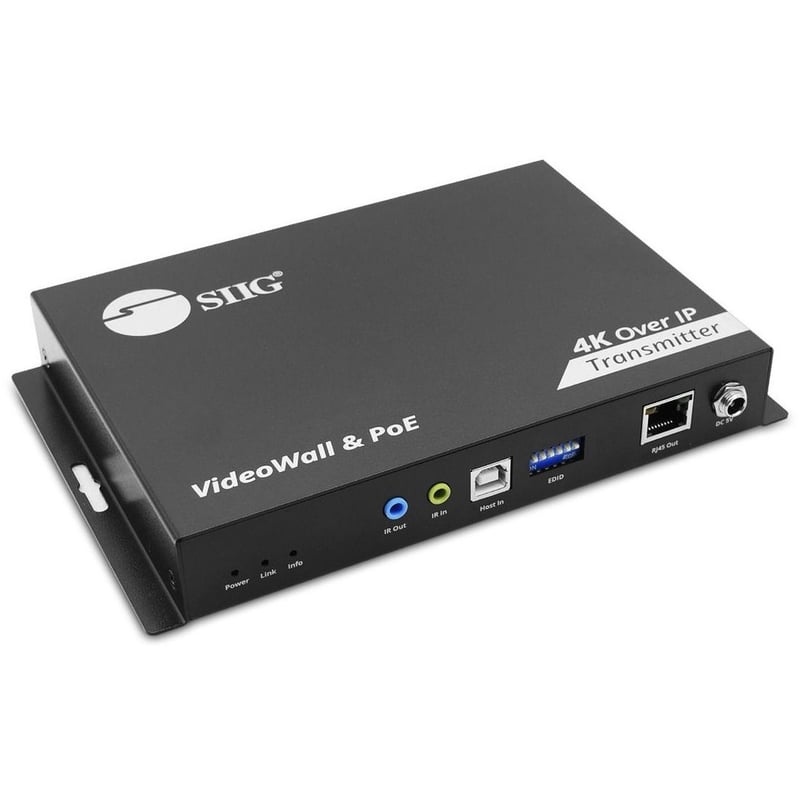 SIIG 4K 60Hz 18Gbps HDMI over IP Matrix - Encoder (TX) 394ft TAA Compliant - Thumbnail 1