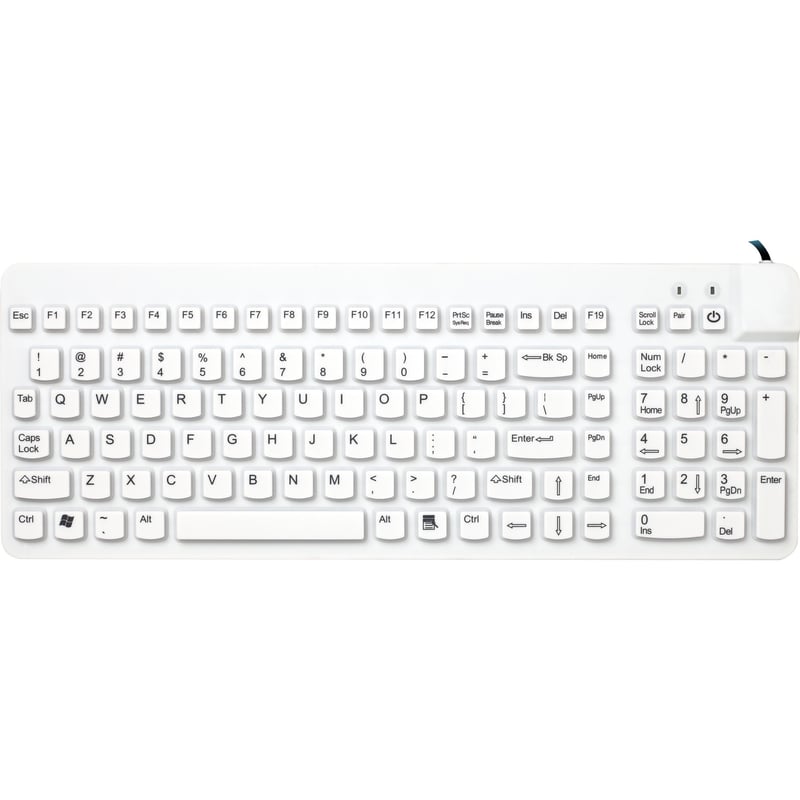 Man & Machine Low Profile Premium Waterproof Disinfectable Keyboard - Thumbnail 1