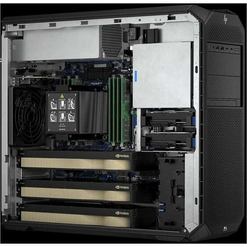 HP Z6 G5 A Workstation - 1 Ryzen Threadripper PRO 7945WX - 64 GB - 1 TB SSD - Tower - Black - Thumbnail 3