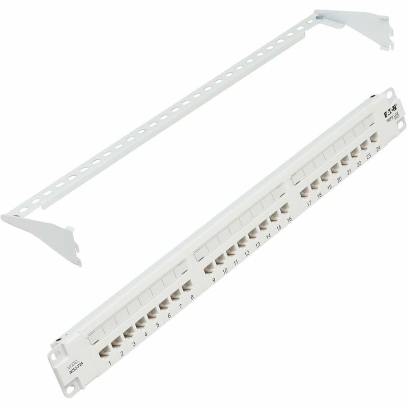 CAT6 PATCH PANEL 24-PORT 4PPOE 110/KRONE 568A/B RJ45 GBE 1U TAA - Thumbnail 5