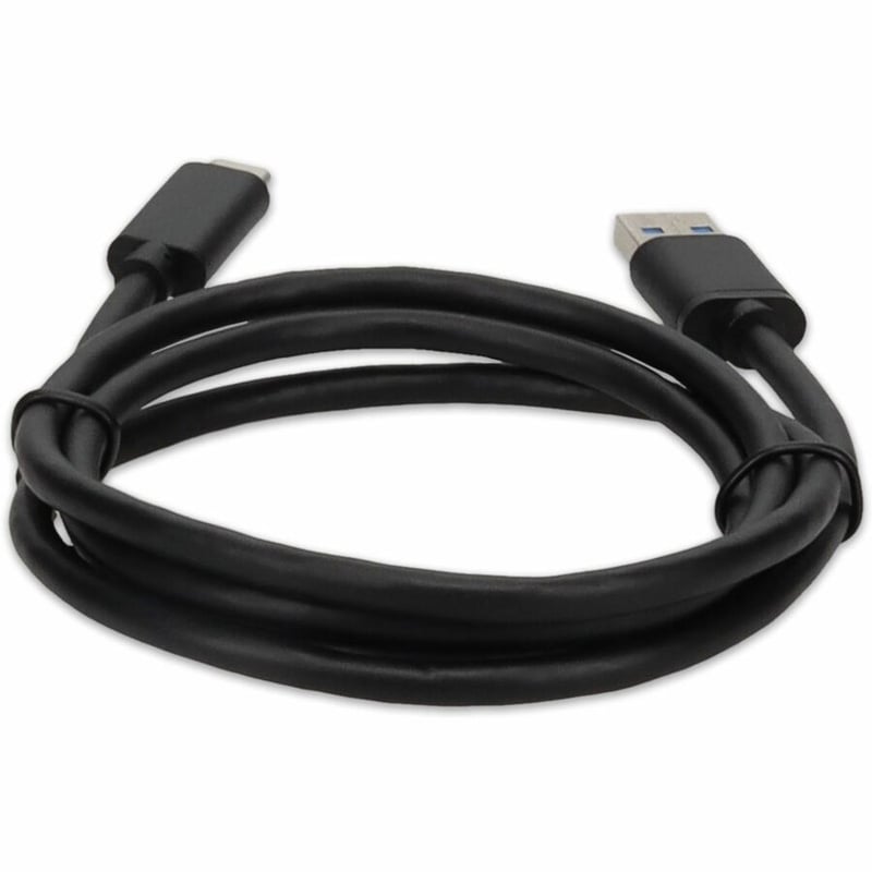 AddOn 1m USB 3.1 (C) Male to USB 3.0 (A) Male Black Cable - Thumbnail 4