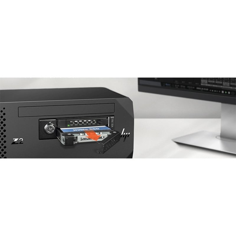 Icy Dock ToughArmor MB092VK-B Drive Enclosure for 3.5" PCI Express NVMe 4.0, U.2, U.3 - SFF-8654 SlimSAS Host Interface Internal - Black