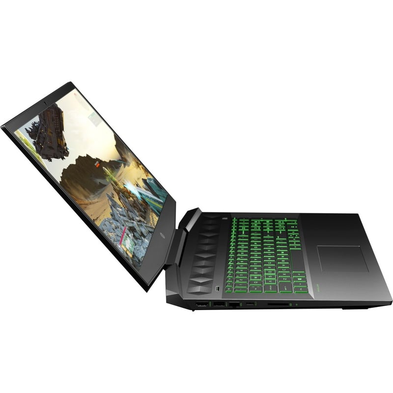 HP Pavilion Gaming 15-dk0000 15-dk0030nr 15.6" Gaming Notebook - Intel Core i7 9th Gen i7-9750H - 8 GB - 256 GB SSD - Shadow Black, Green Chrome - Thumbnail 4
