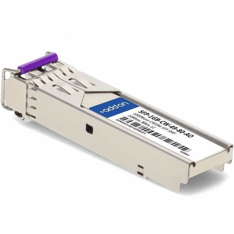 AddOn MSA and TAA 1000Base-CWDM SFP Transceiver (SMF, 1490nm, 80km, LC, DOM) - Thumbnail 3