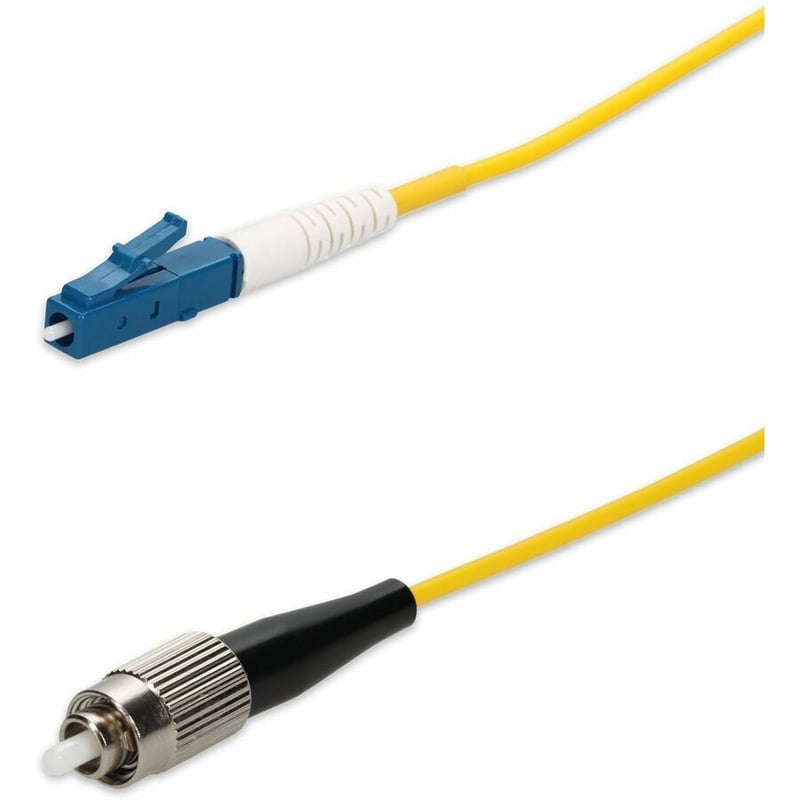 AddOn 90m LC to FC Yellow OS2 Simplex OFNR (Riser-Rated) SMF Fiber Patch Cable - Thumbnail 2