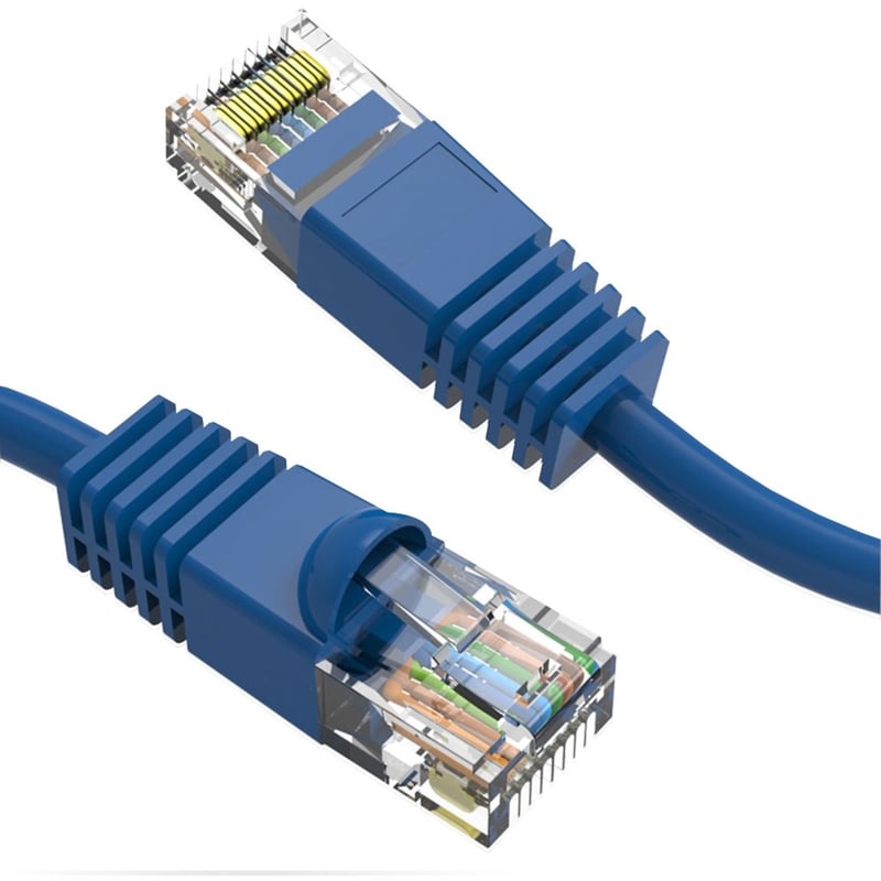 Axiom 25FT CAT6 550mhz Patch Cable Molded Boot (Blue) - Thumbnail 1