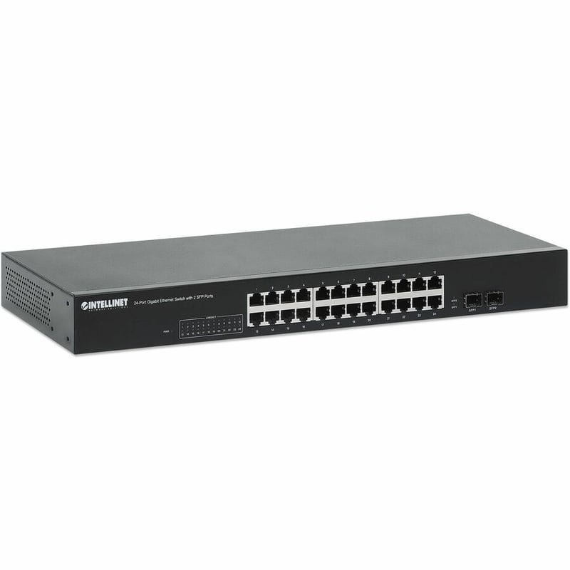 24-PORT GIGABIT ETHERNET SWITCH WITH 2 SFP PORTS - Thumbnail 3