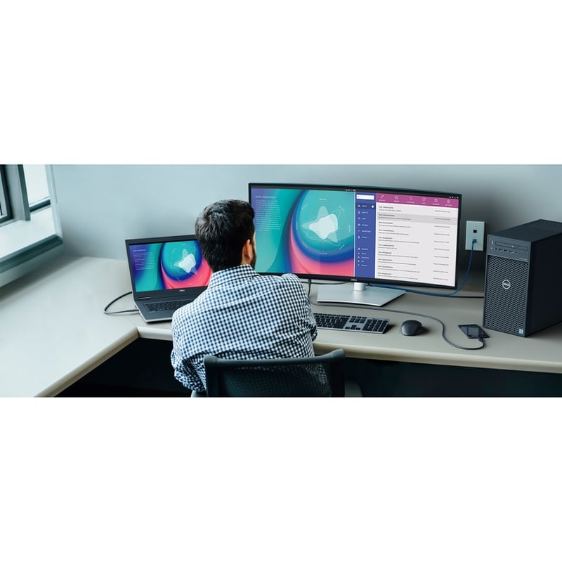 Dell UltraSharp U3421WE 34" Class Curved Screen LCD Monitor - 21:9 - Platinum Silver